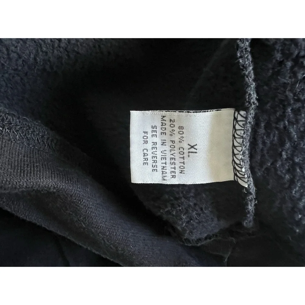 Outlooks Sweatershirt Hoodie Black Y2K‎ Logo Zipper Men's XL Pullover